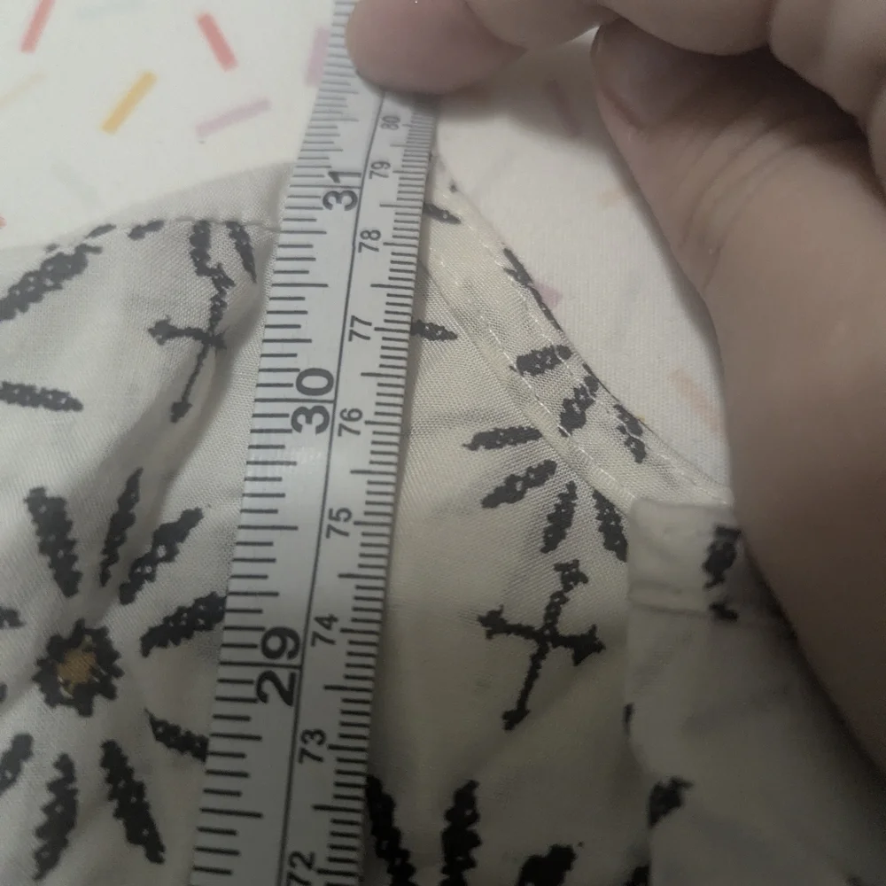 Free People Geometric Print Tunic - White and Gold - Picture 8 of 10